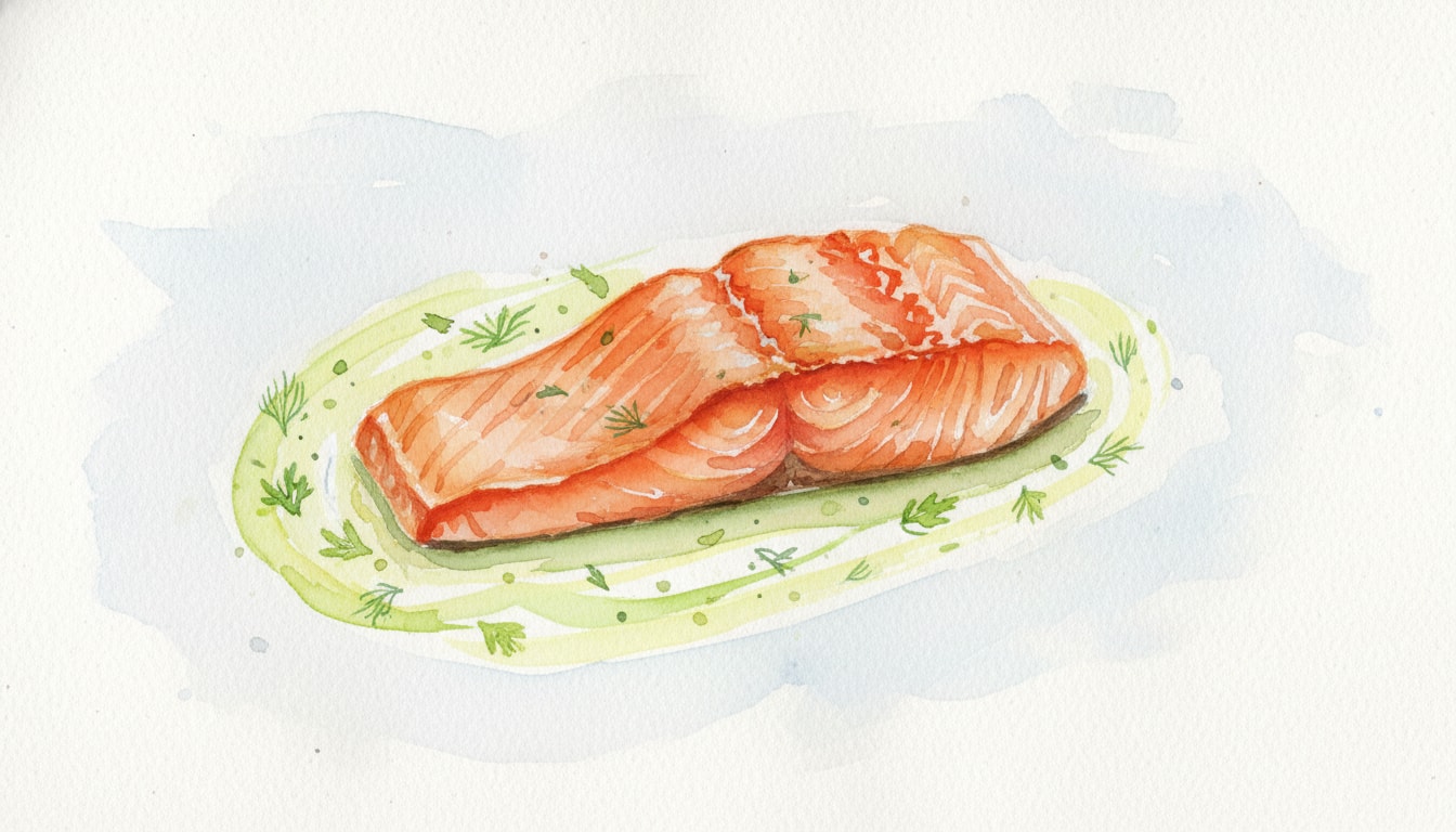 Pan-Seared Salmon with Lime Herb Butter
