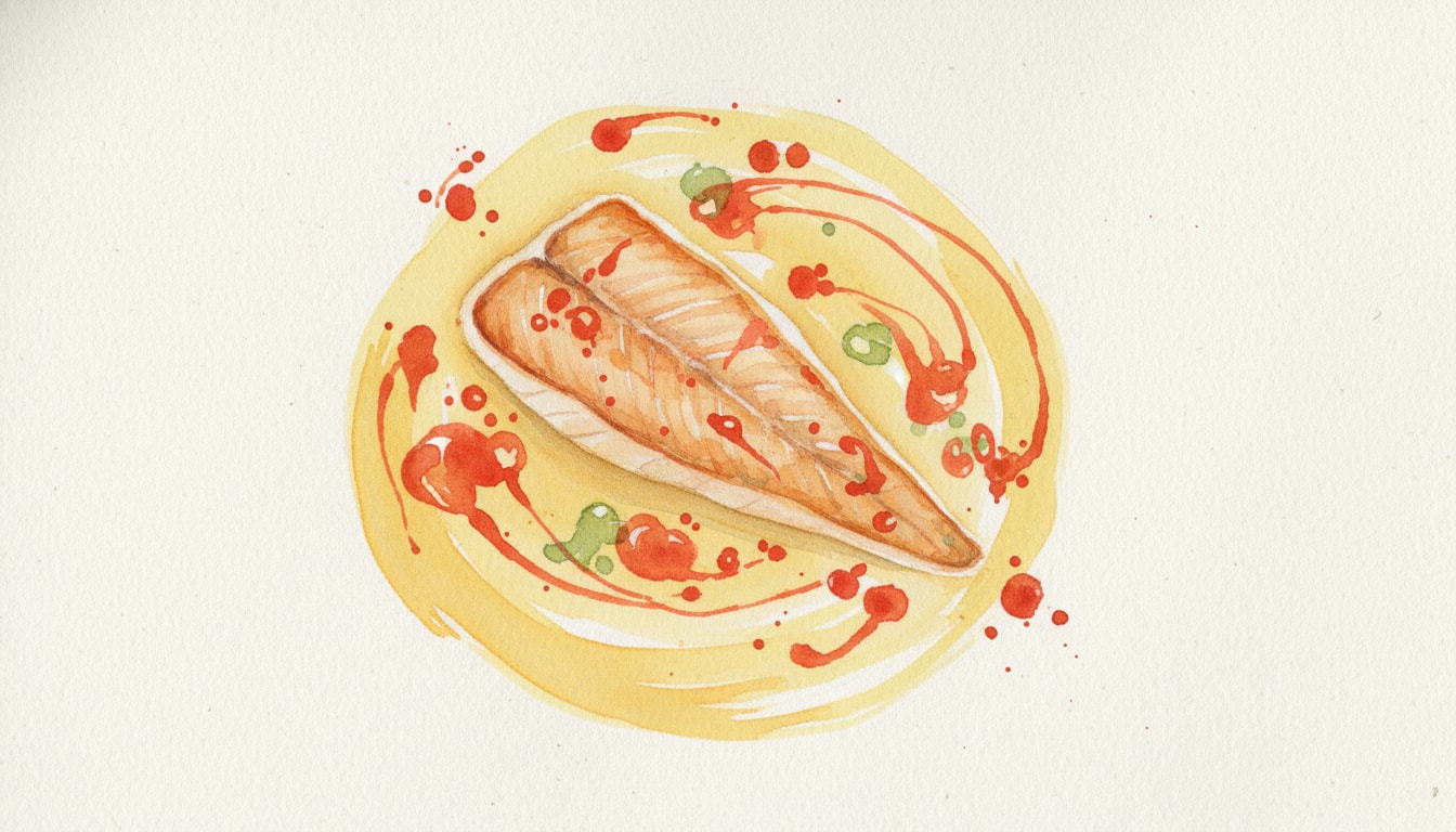 Pan-Seared Sea Bream with Sweetcorn Velouté and Chilli Butter