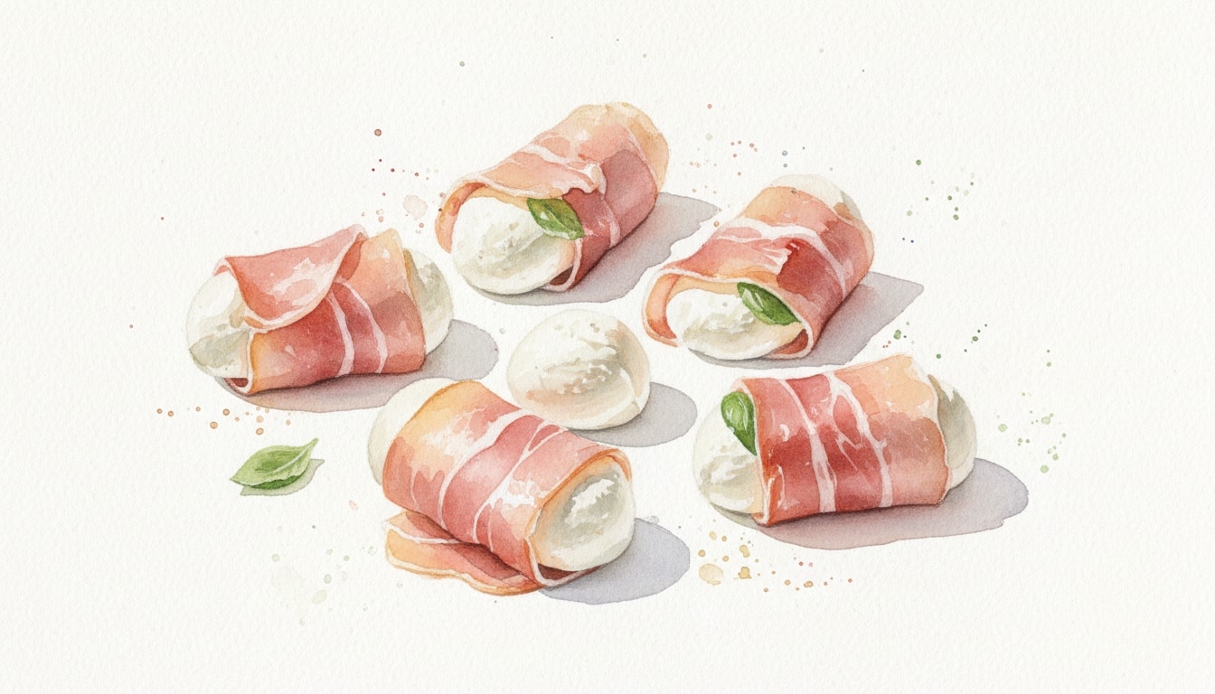 Parma Ham Wrapped Mozzarella