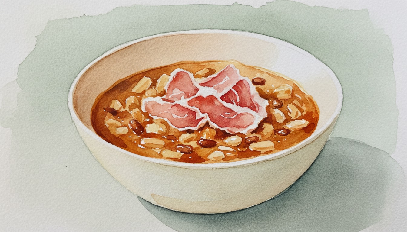 Pasta e Fagioli With Prosciutto