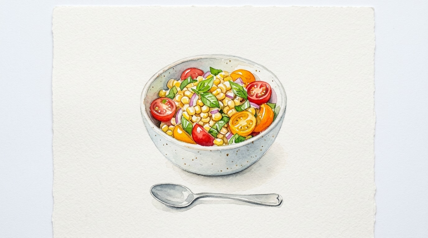 Personal Summer Sweet Corn and Tomato Salad