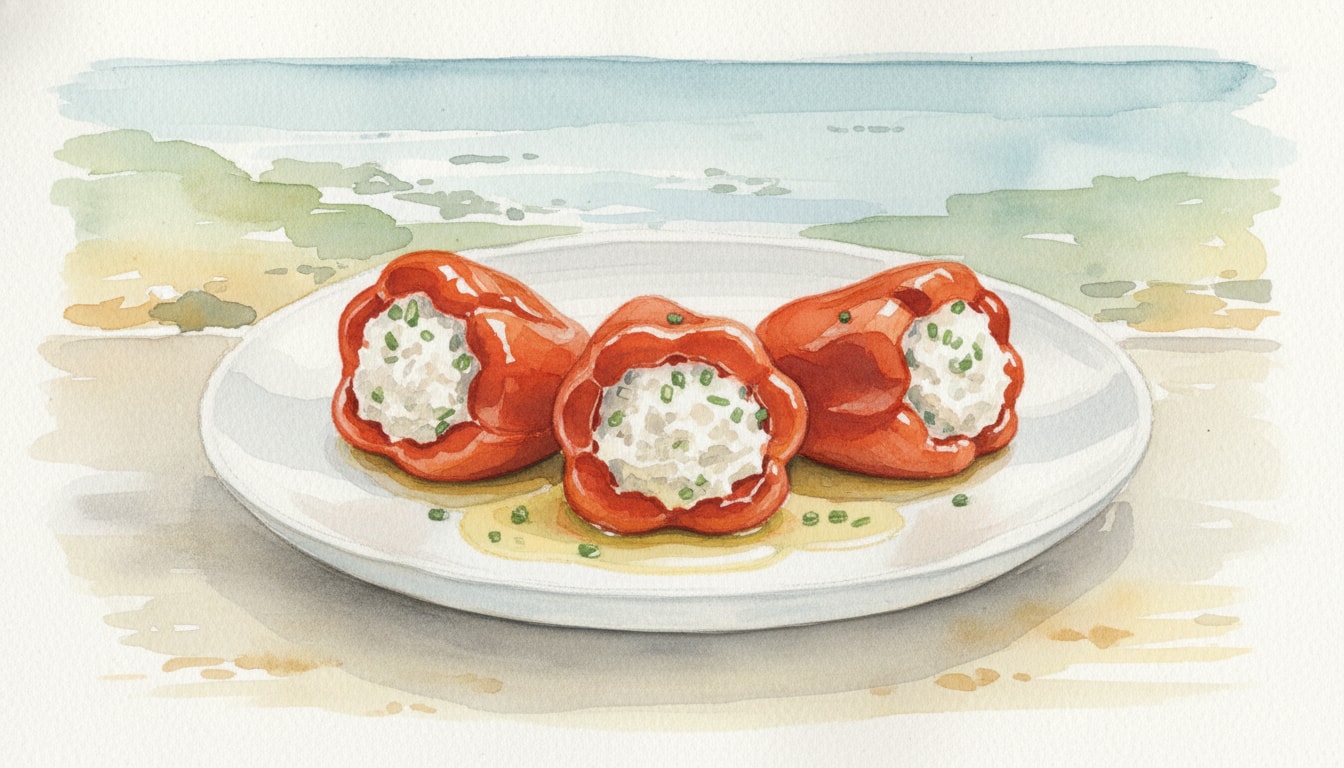 Piquillo Peppers Stuffed With Salt Cod Brandade