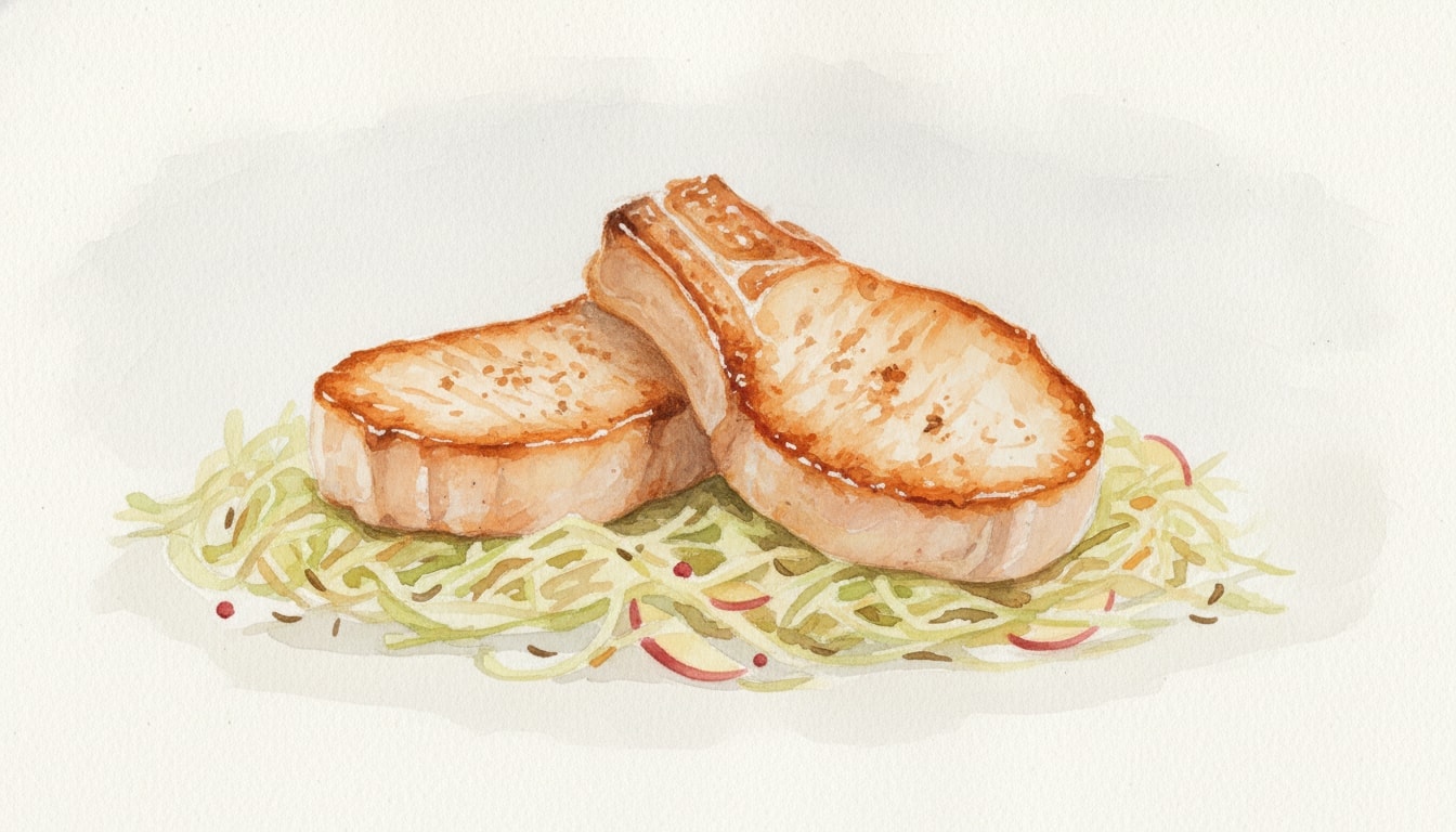 Pork Chops with Sauerkraut