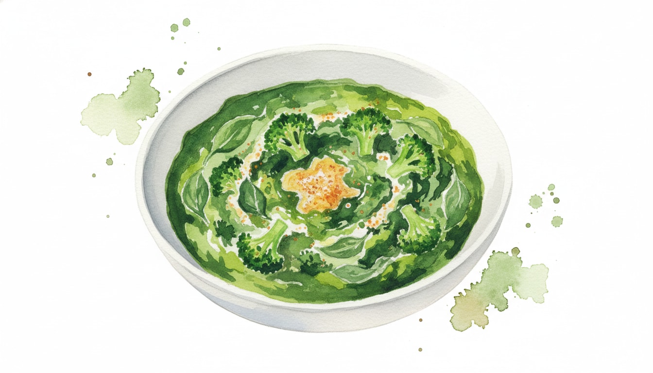 Quick Broccoli and Spinach Saag with Spiced Butter