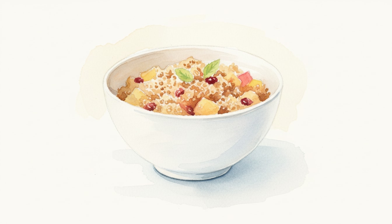 Quinoa Oat Apple Crumble