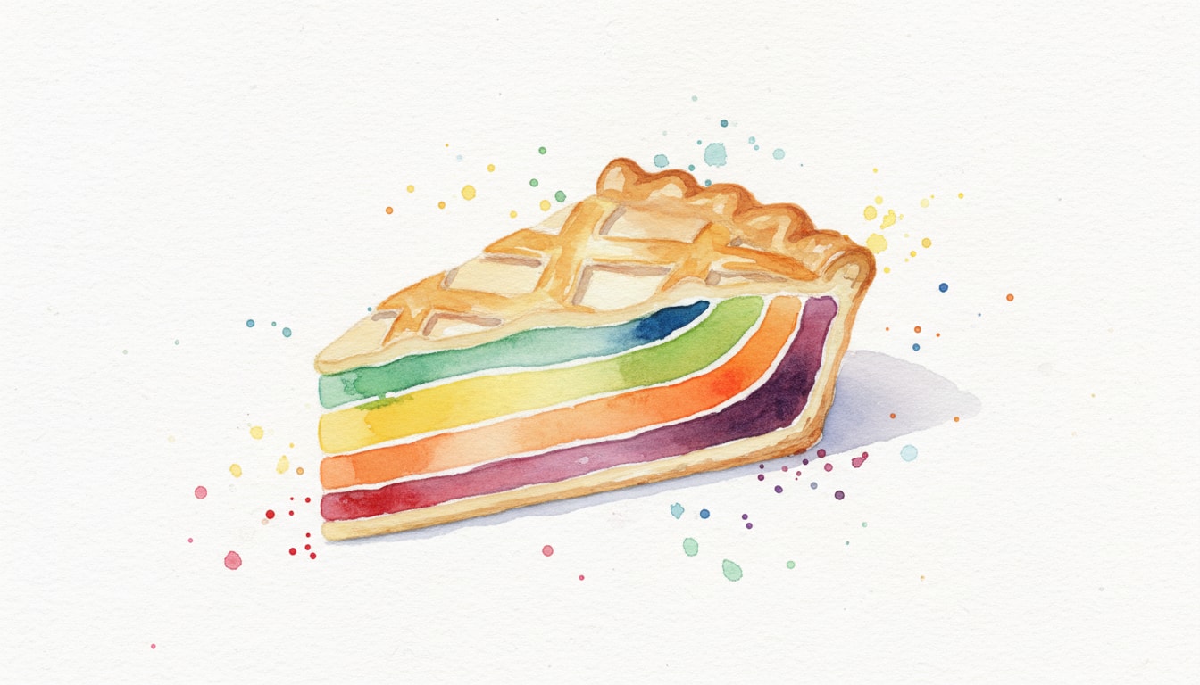 Rainbow Picnic Pie