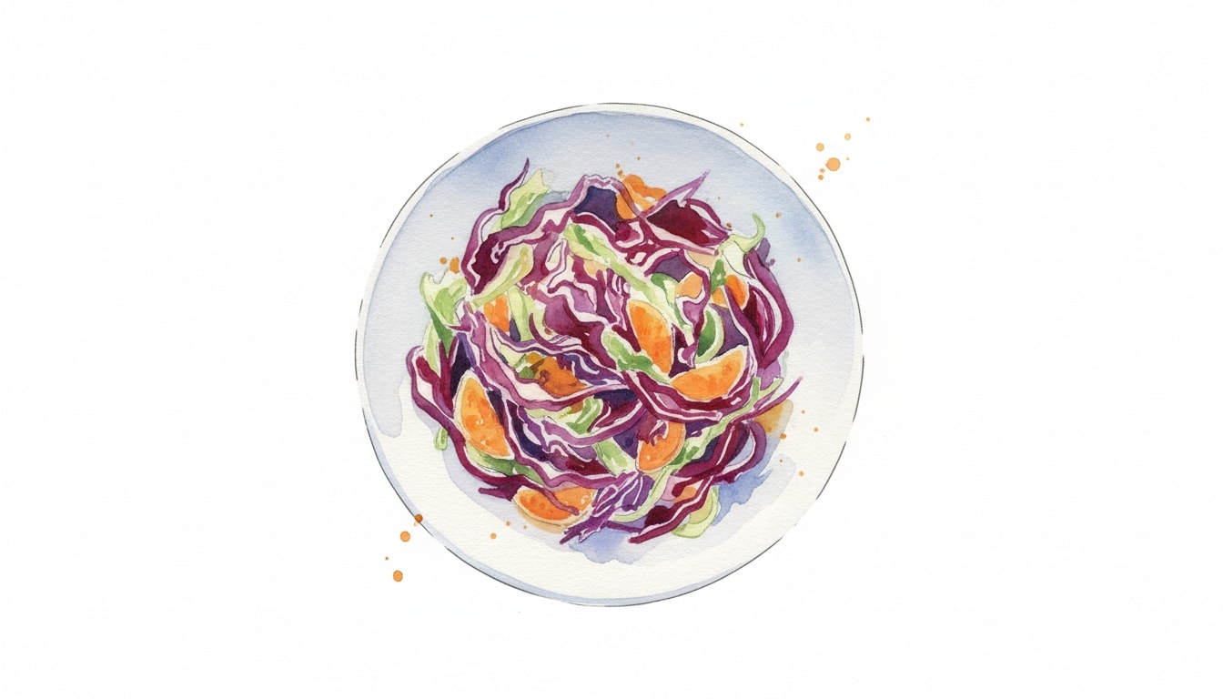 Red Cabbage Salad With Orange Vinaigrette