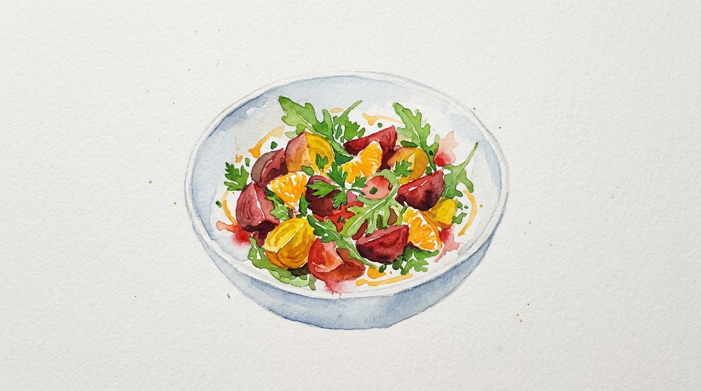 Refreshing Beet Salad with Bright Orange Vinaigrette