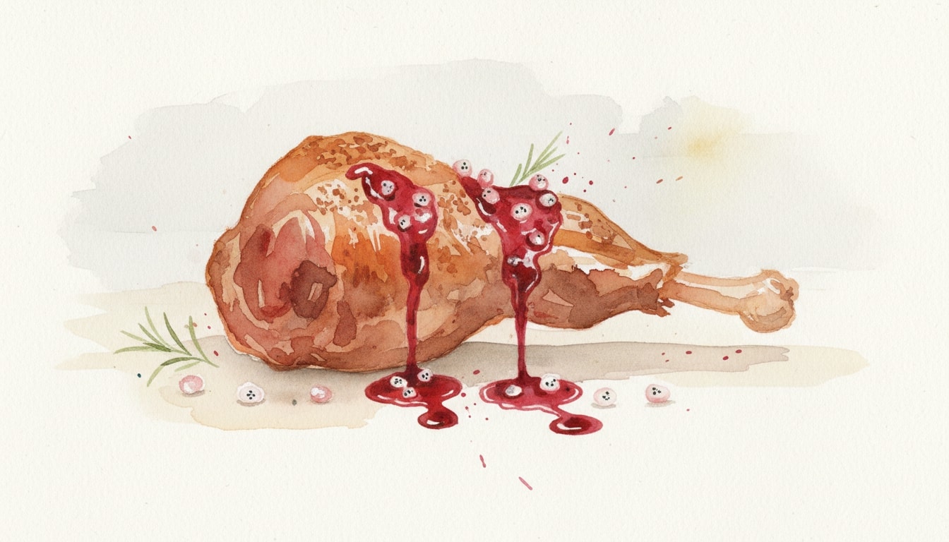 Roast Lamb With Pomegranate Glaze