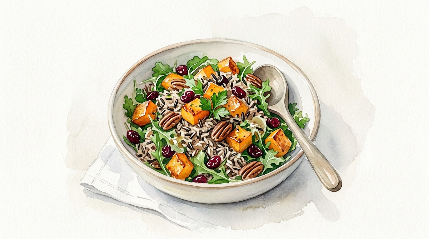 Roasted Butternut Squash and Wild Rice Salad