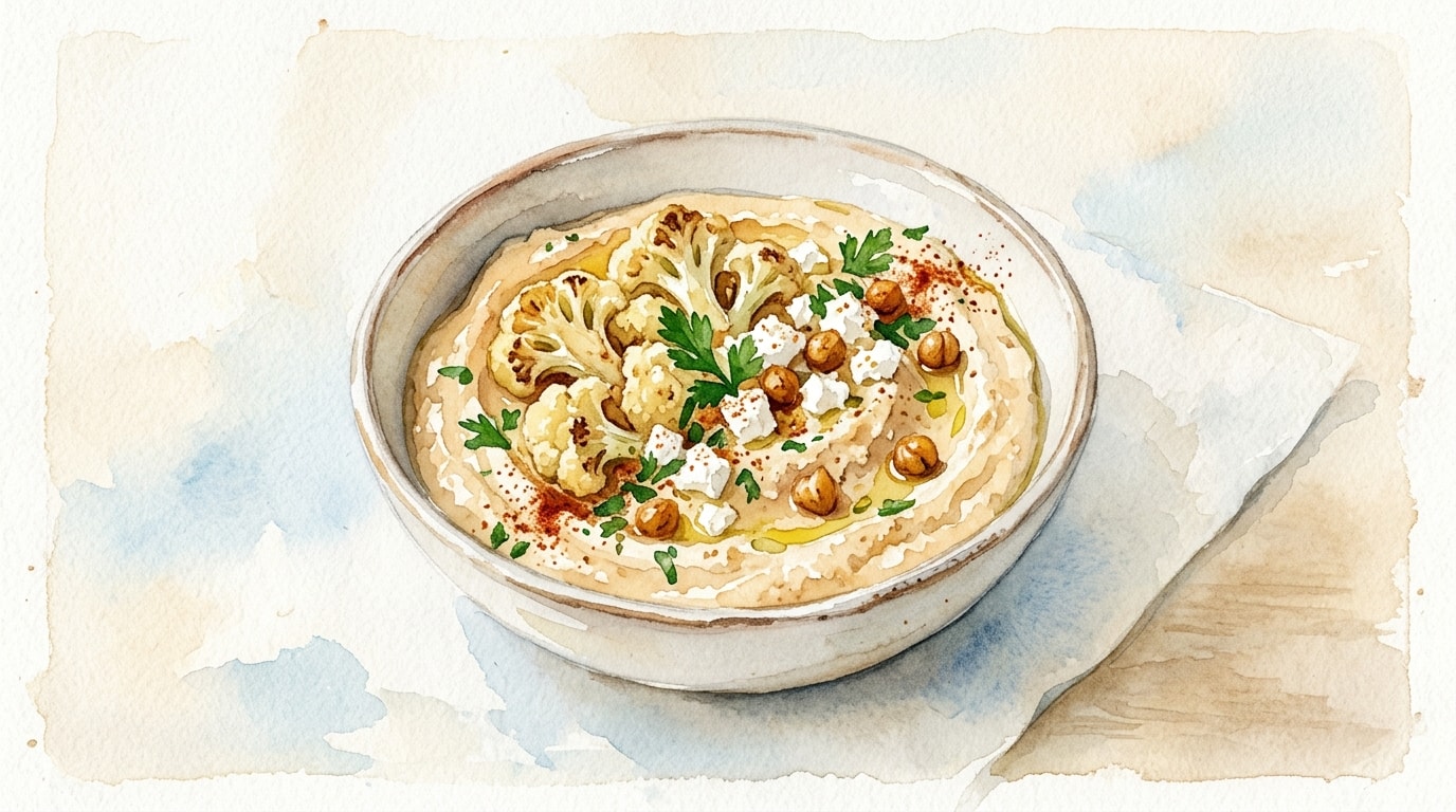 Roasted Cauliflower and Feta Dip
