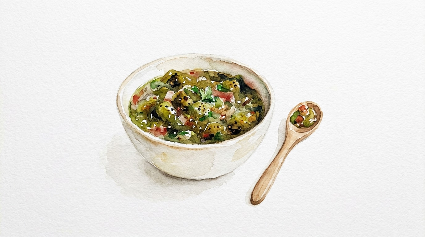 Roasted Green Tomato Salsa