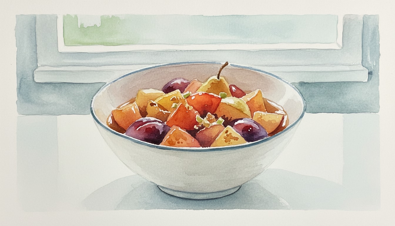 Roasted Orchard Compote with Whisky & Ginger