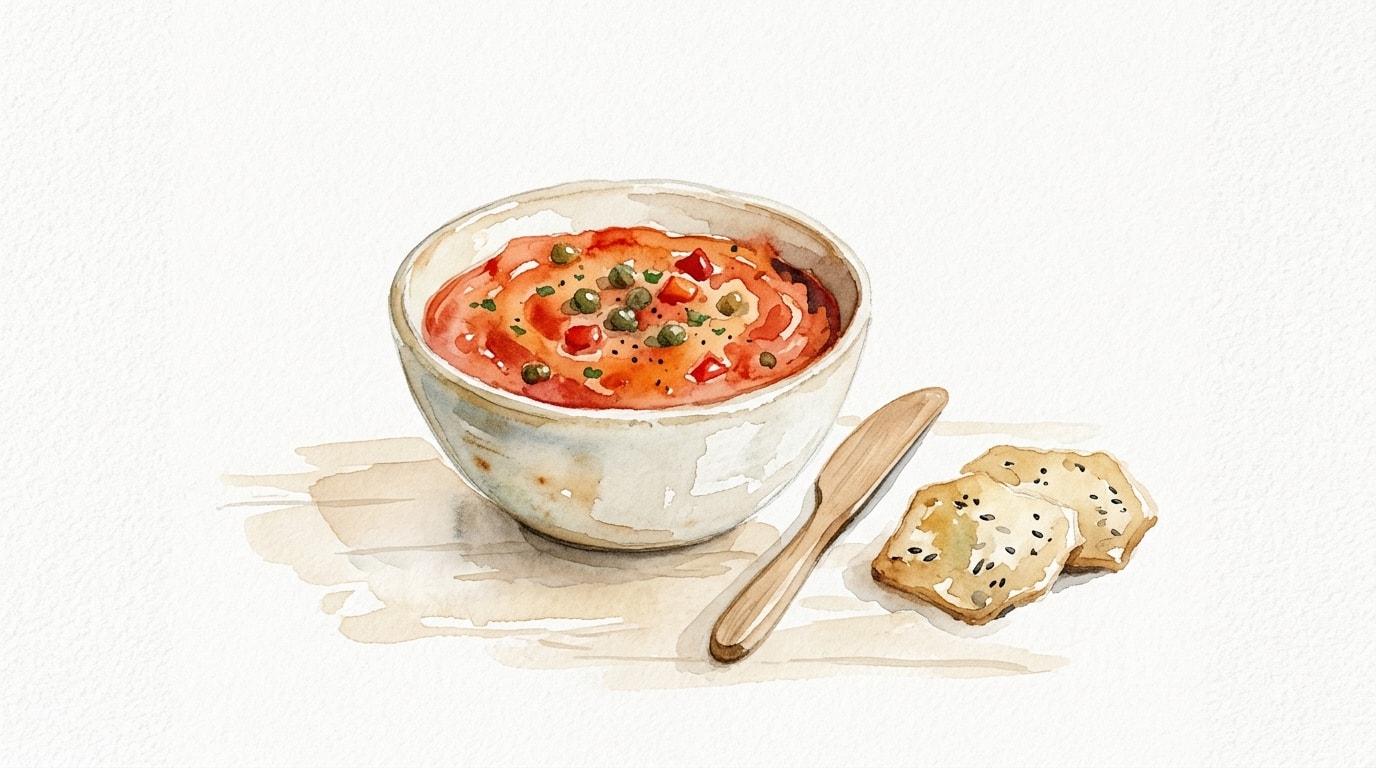 Roasted Red Pepper and Caper Dip