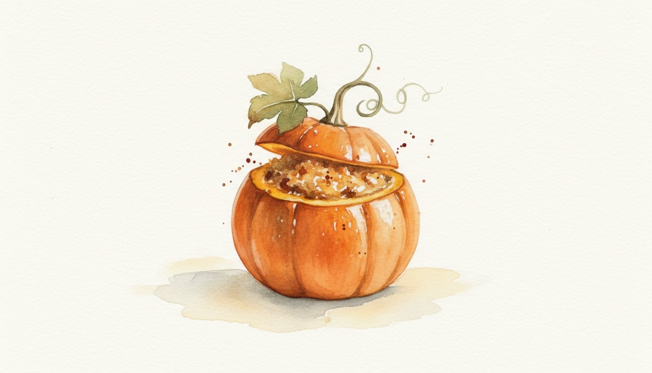 Roasted Stuffed Pumpkin