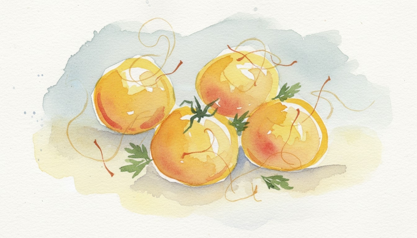 Roasted Yellow Tomatoes With Saffron