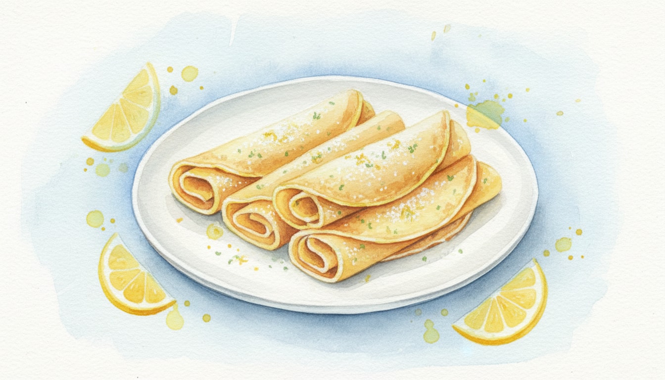 Rolled Lemon Pancakes