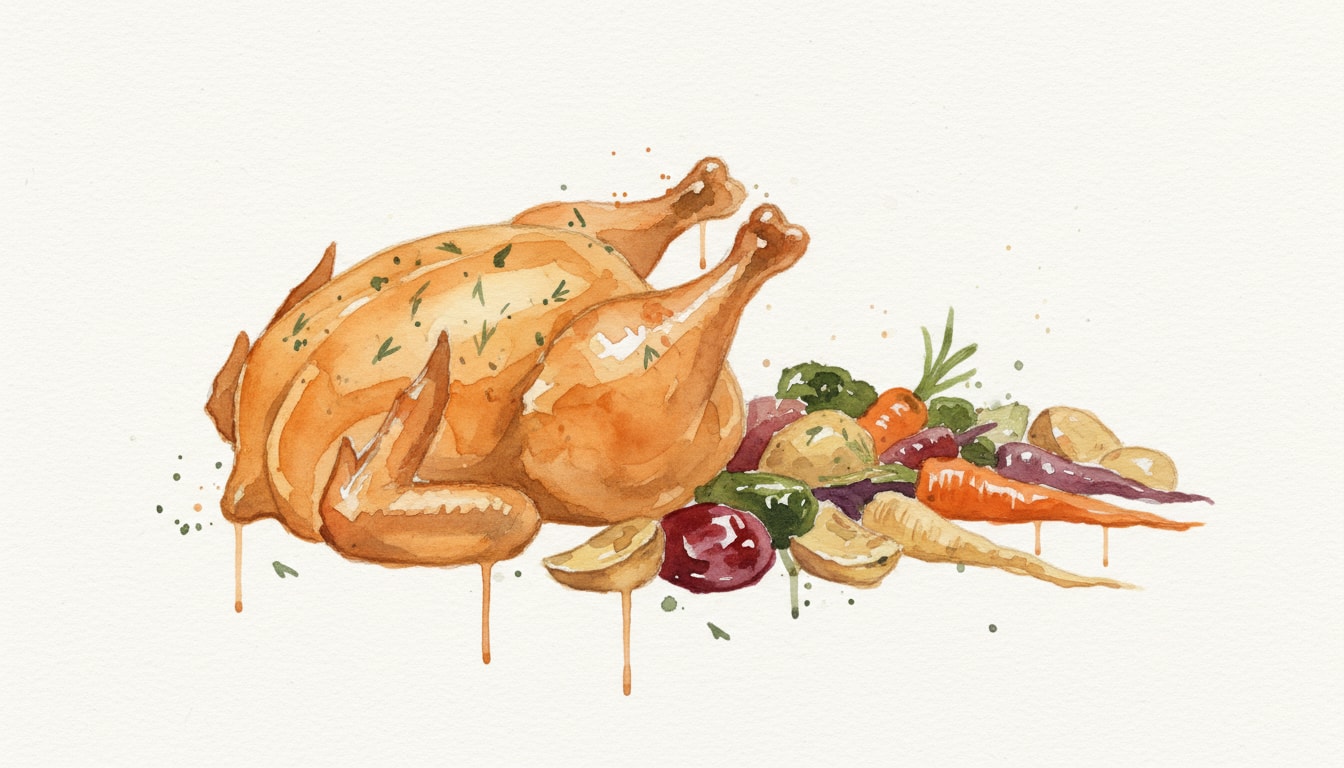 Rotisserie Chicken and Roasted Vegetables