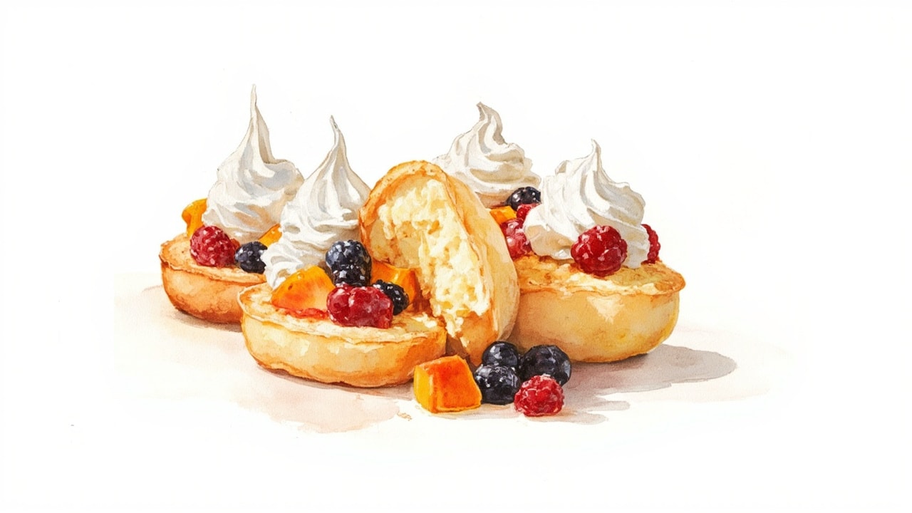 Rum-Soaked Yeast Cakes with Chantilly and Summer Fruit
