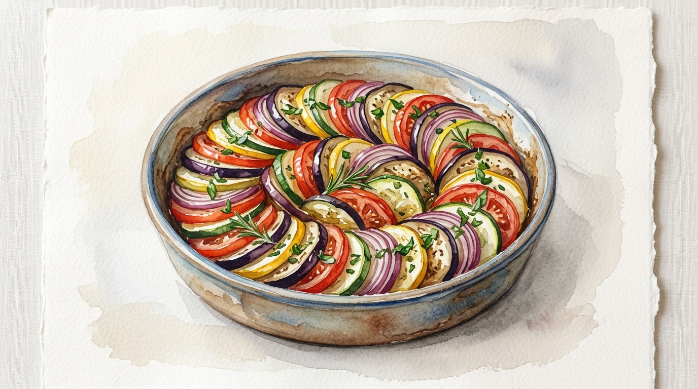 Rustic Eggplant and Tomato Tian