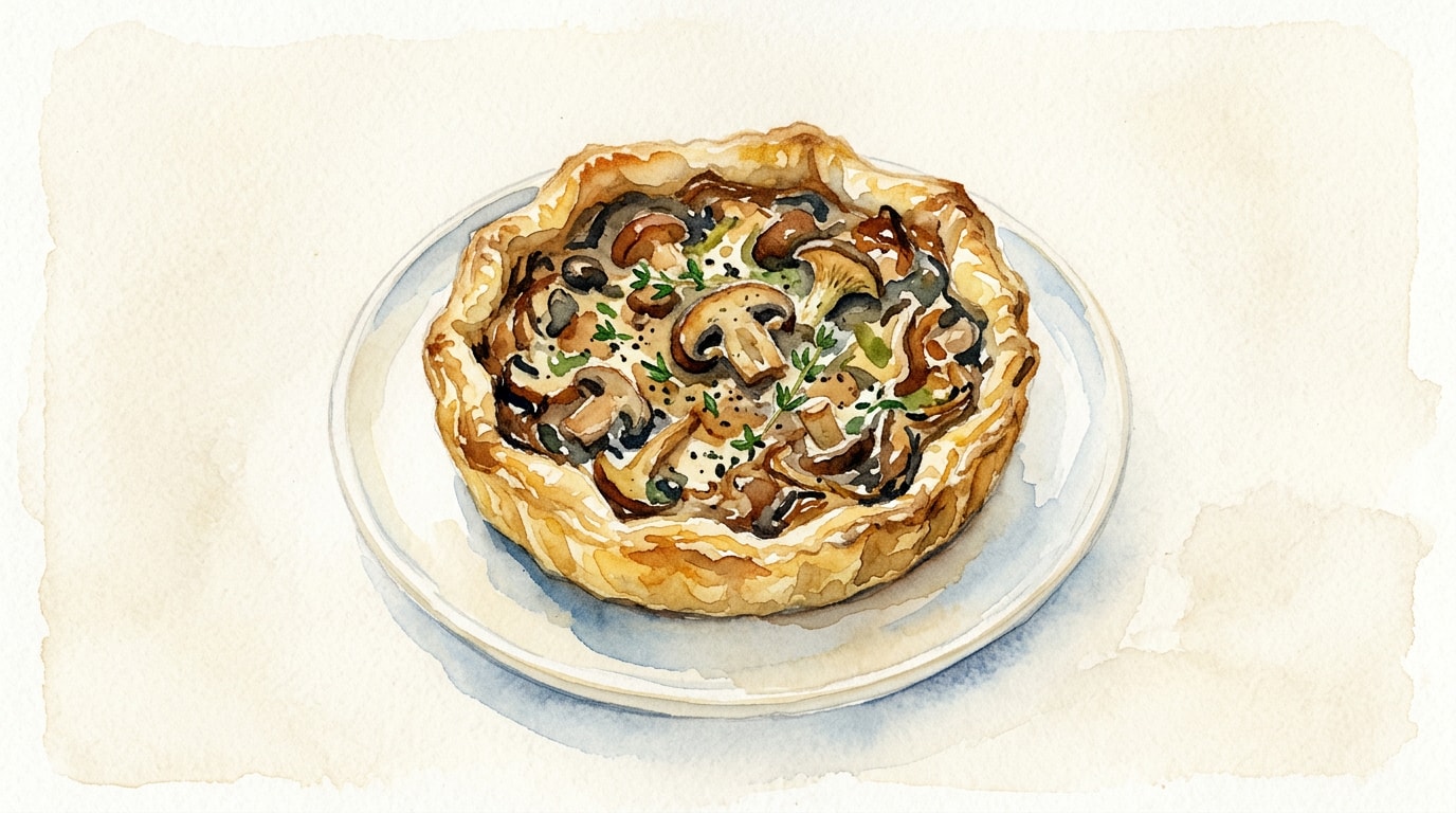 Rustic Mushroom And Thyme Tart
