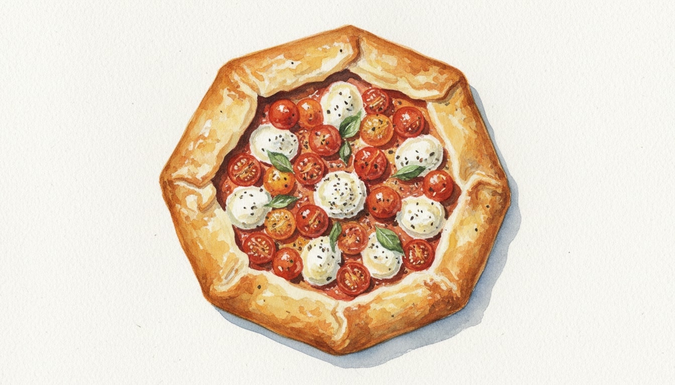 Rustic Roasted Tomato and Goat Cheese Tart
