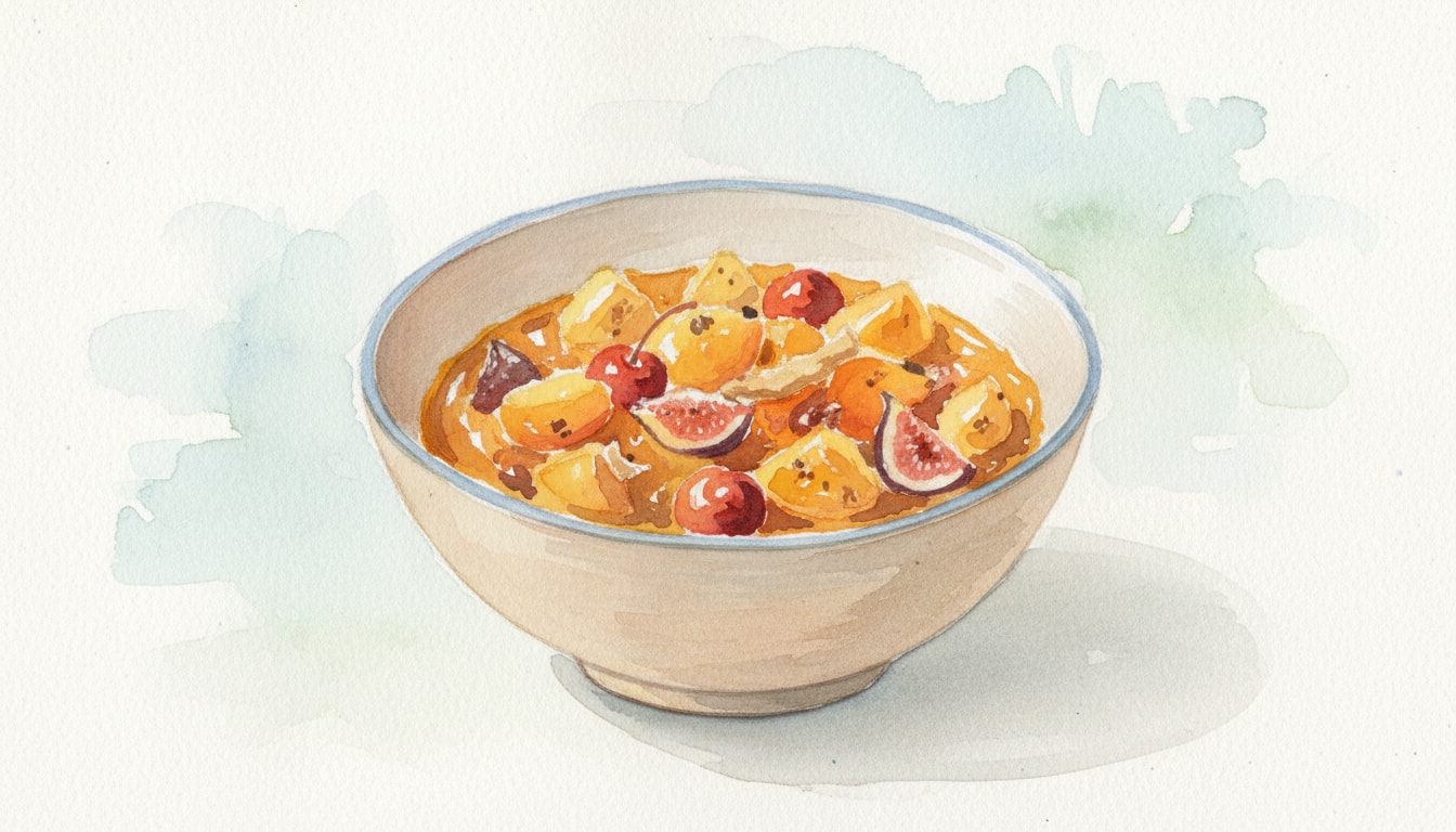 Rustic Summer Fruit Mostarda with Ginger