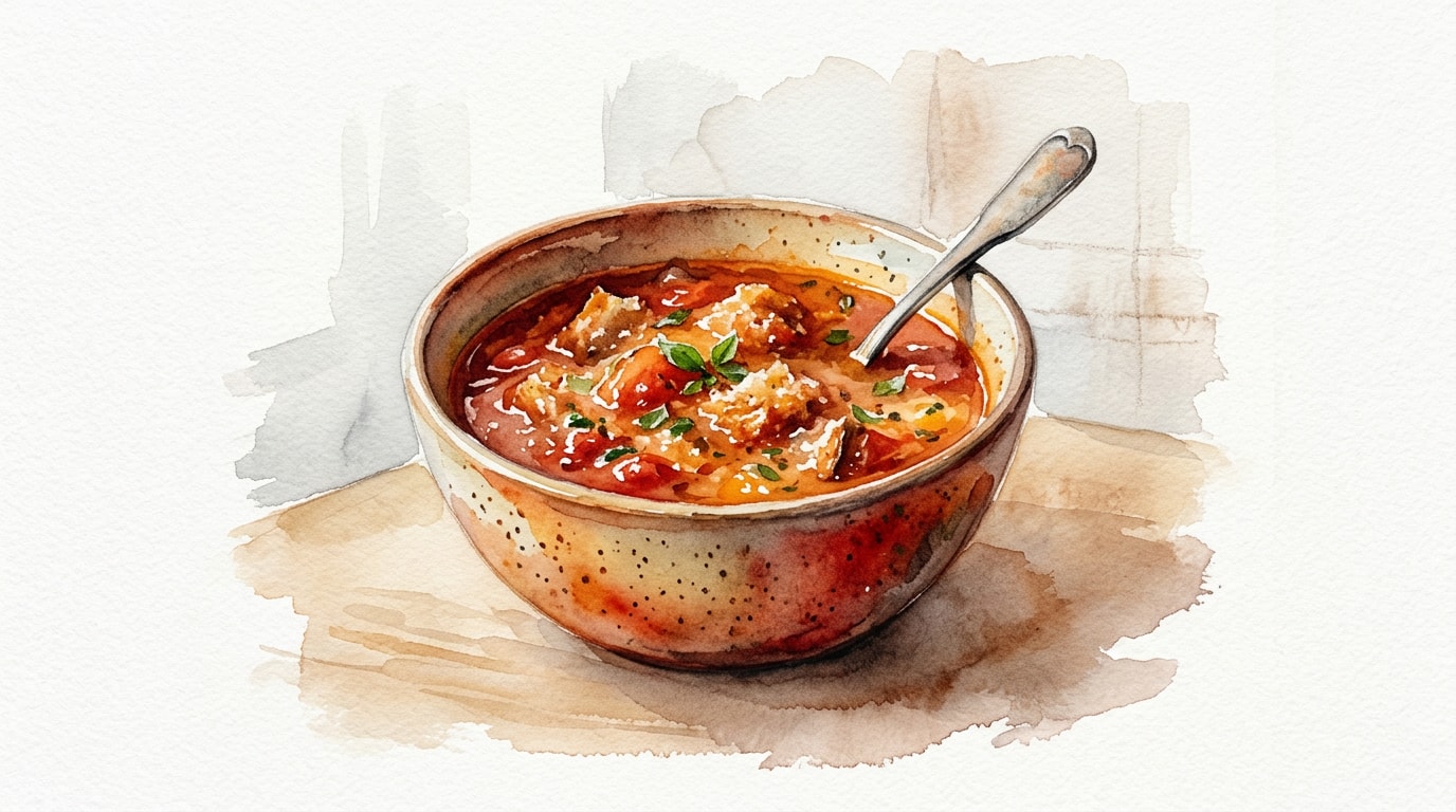 Rustic Tuscan Tomato Bread Soup
