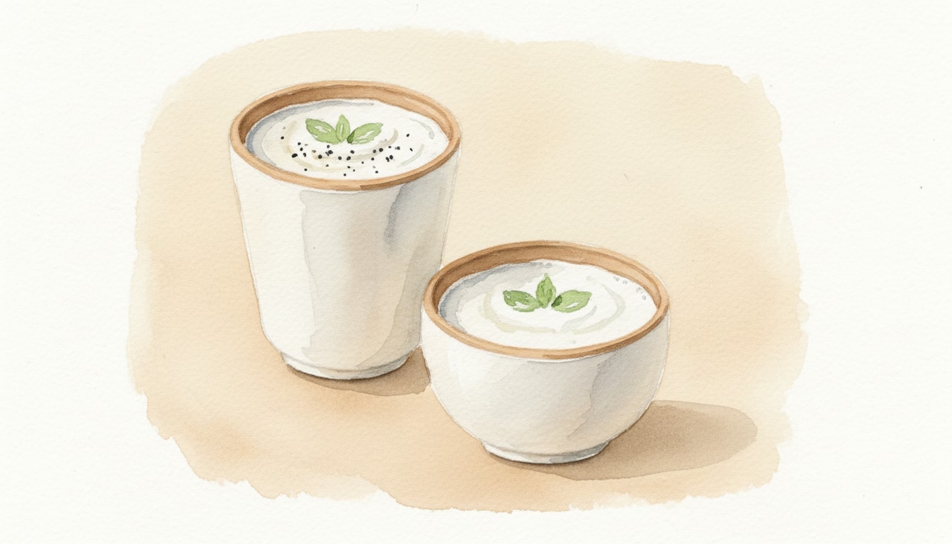 Salt and Pepper Lassi with Mint