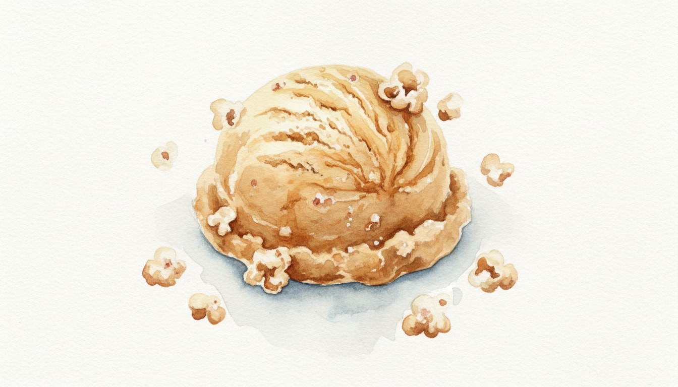 Salted Caramel Popcorn Infused Ice Cream