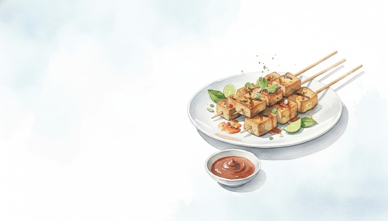 Sate Tahu (Indonesian Tofu Satay)