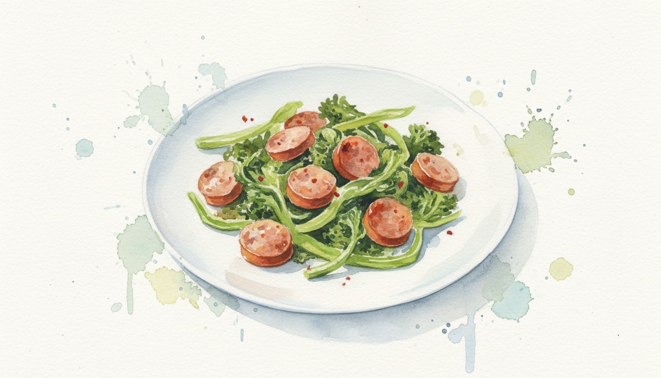 Sautéed Broccoli Rabe with Italian Sausage