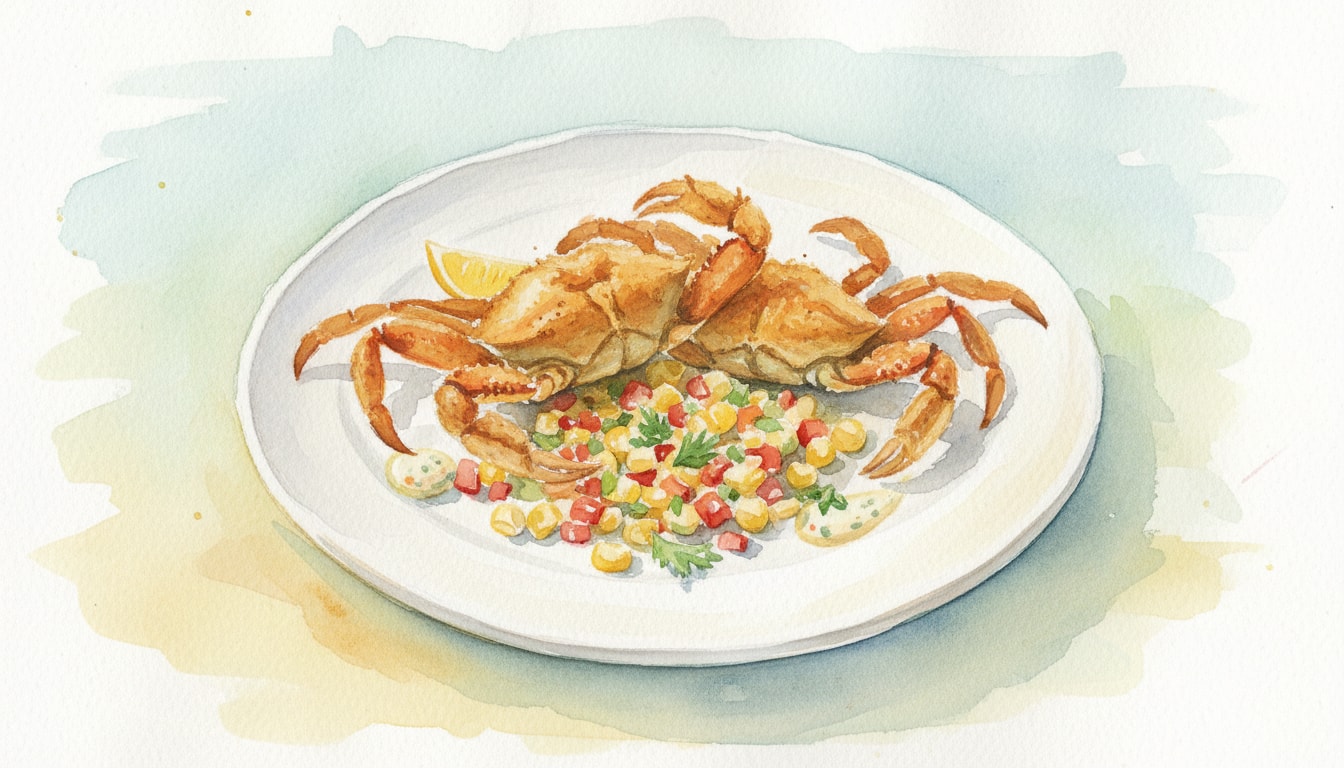 Sautéed Soft-Shell Crabs with Sweet Corn Relish
