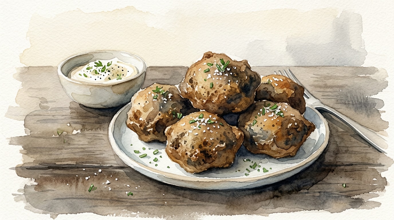 Savory Buckwheat Beignets