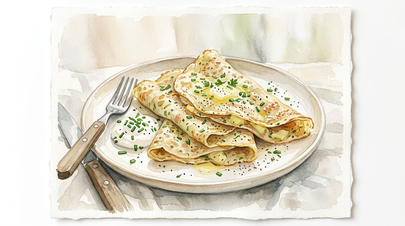 Savory French Potato Crepes