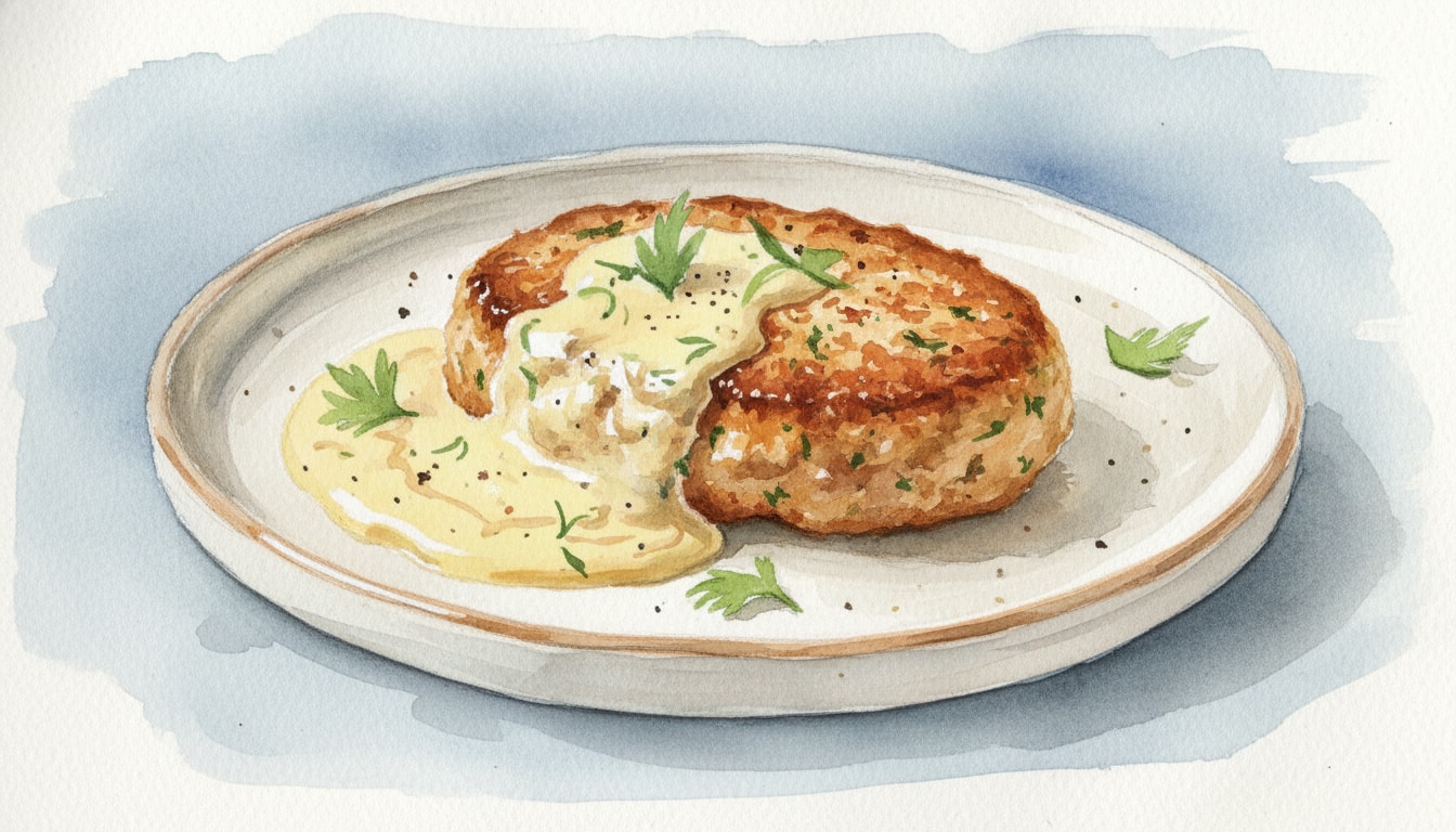 Savory Turkey Patties with Tangy Dijon Pan Sauce