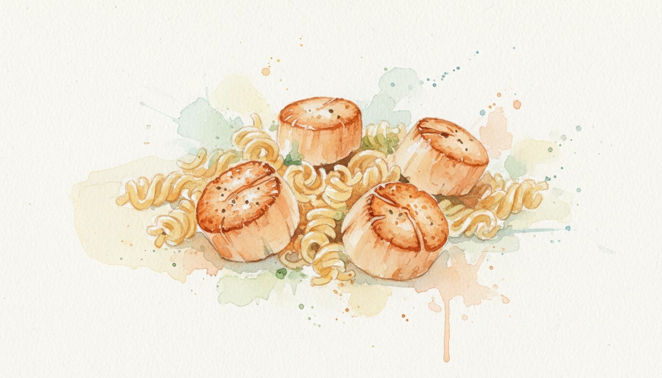 Scallops with Pasta