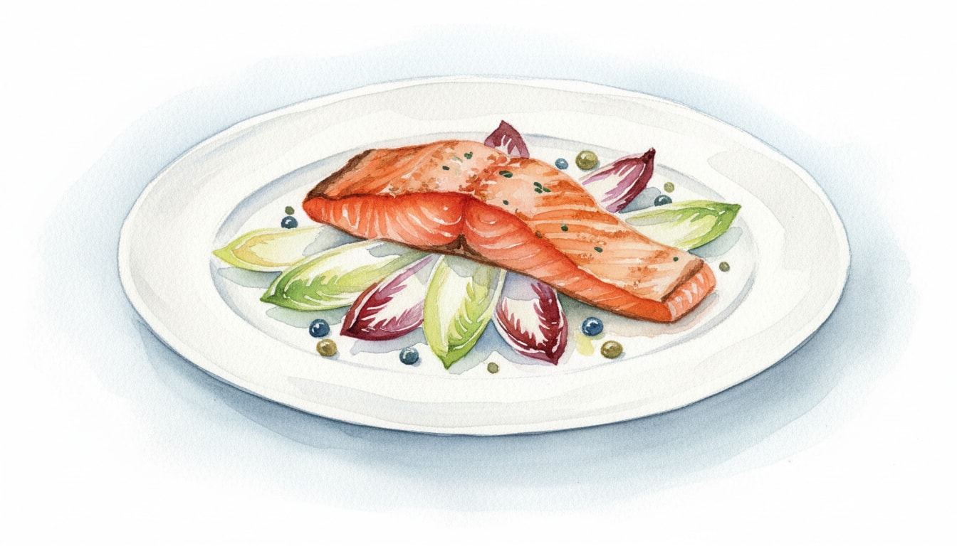 Seared Salmon & Endive Salad