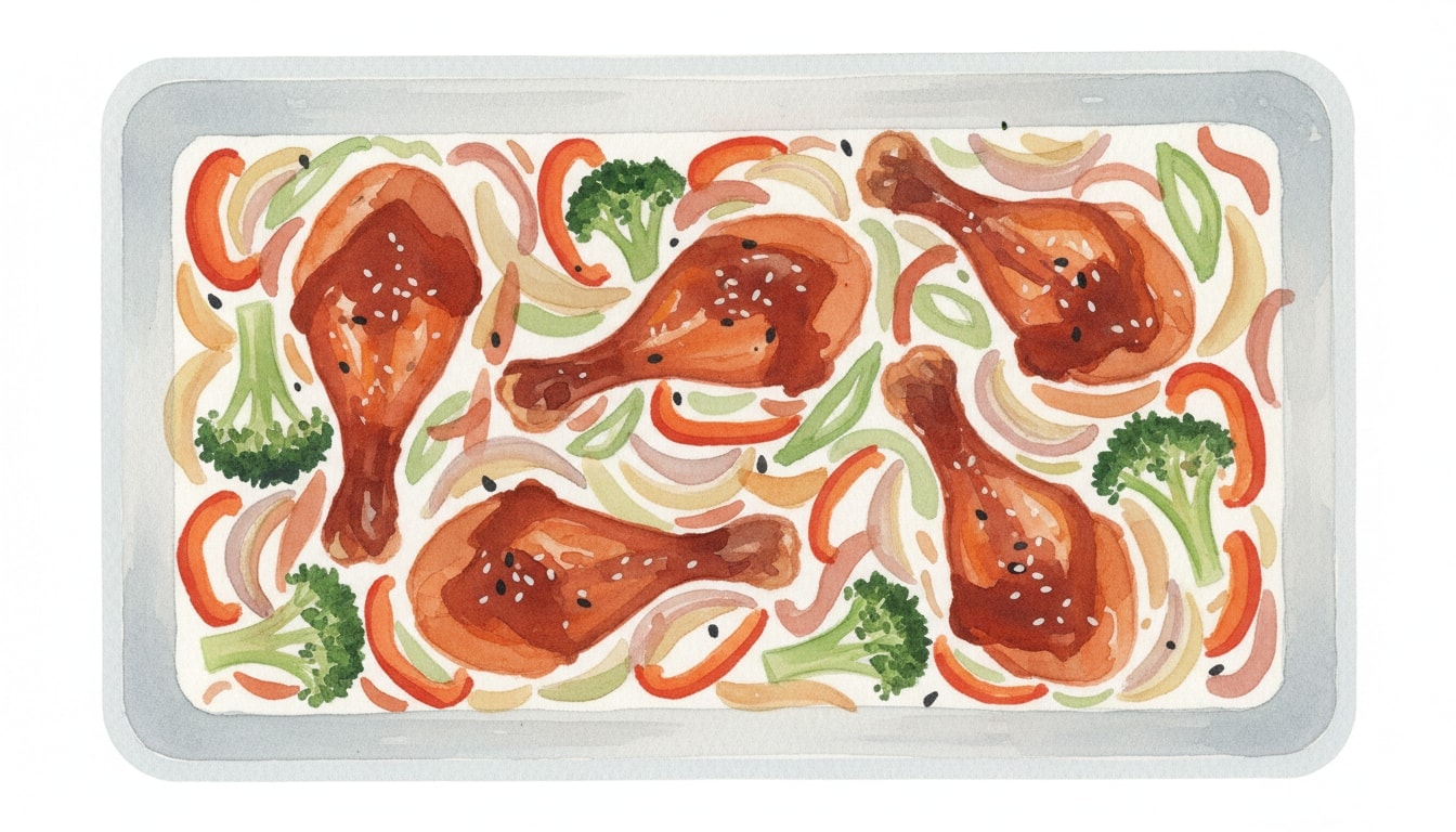 Sheet-Pan Gochujang Chicken and Roasted Vegetables