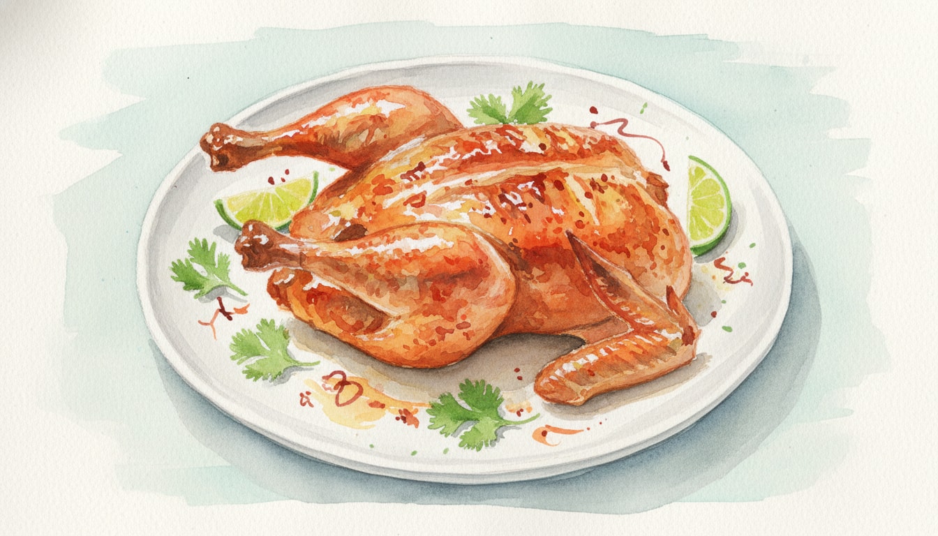 Sichuan Broiled Cornish Hens With Lime