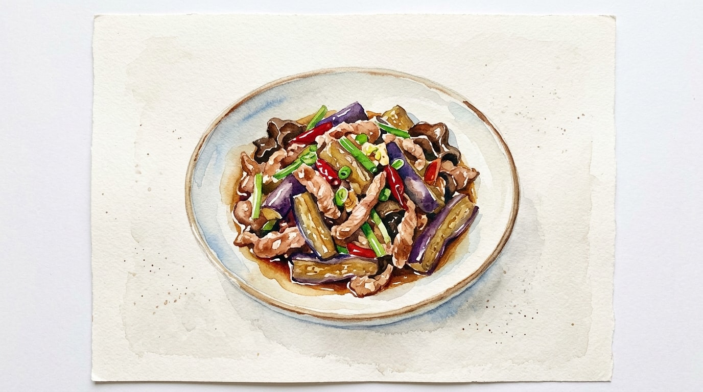 Sichuan Fish-Fragrant Pork and Eggplant Stir-Fry