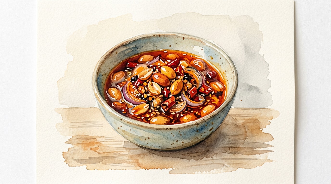 Sichuan-Style Peanut and Onion Chili Crisp