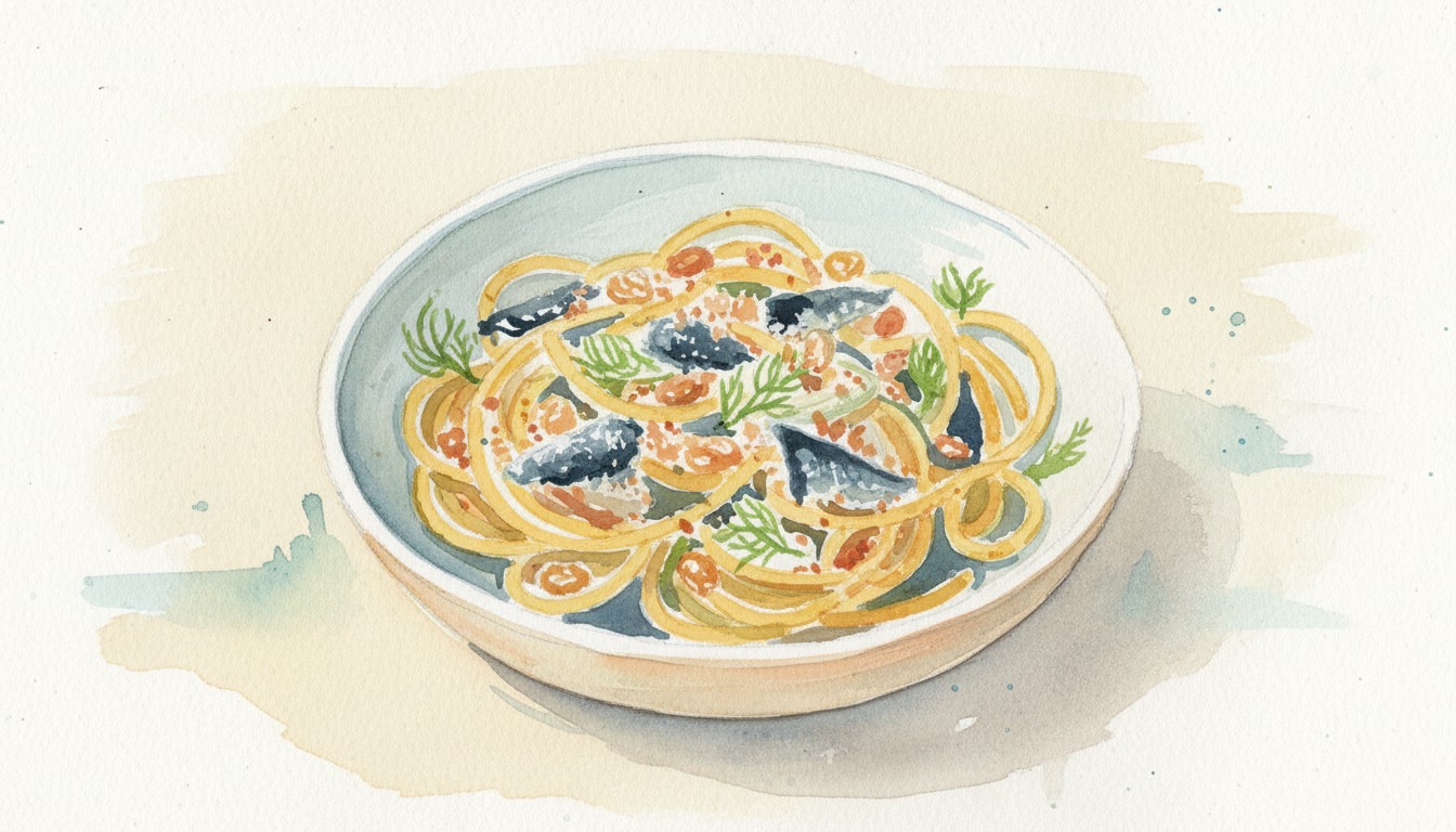 Sicilian-Style Pasta with Sardines and Fennel