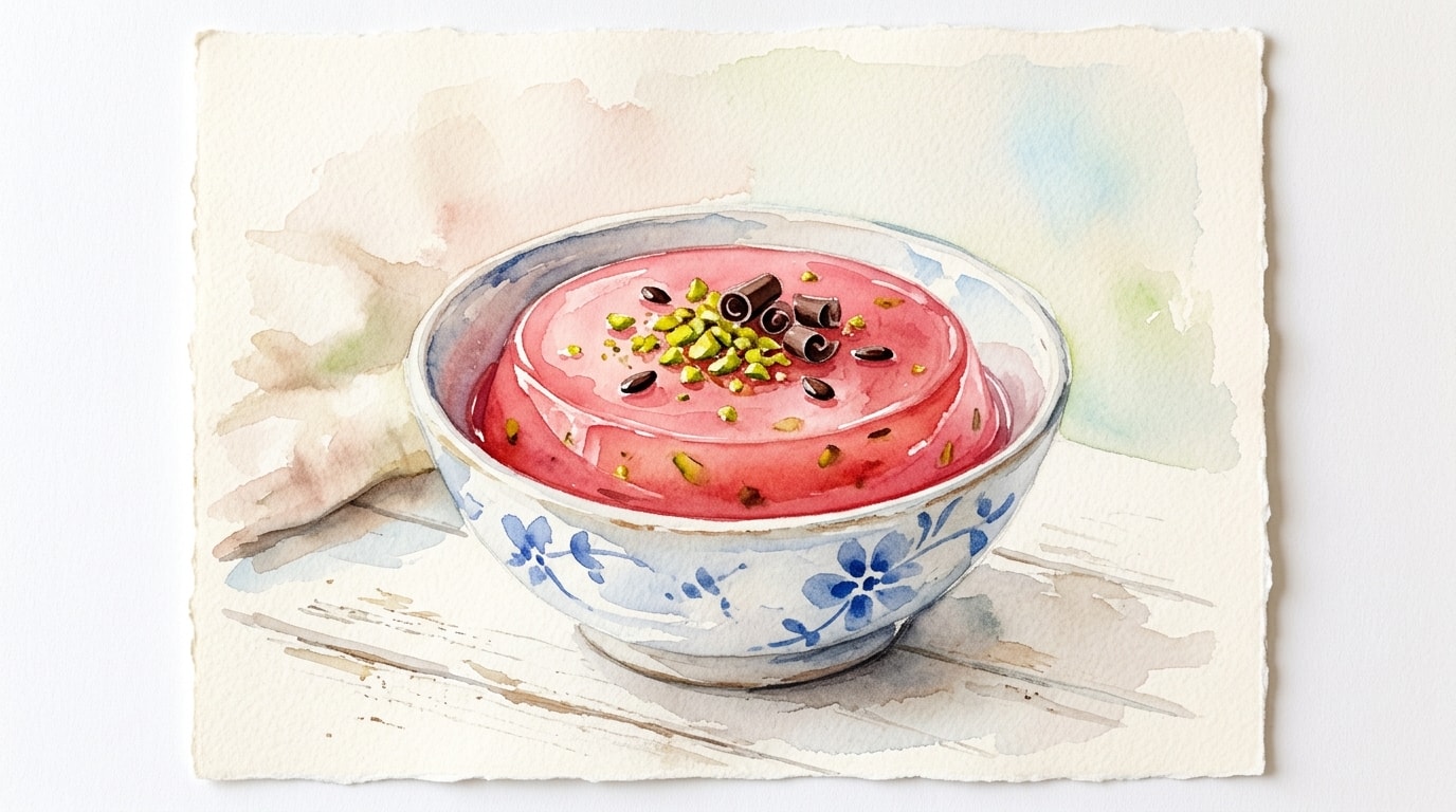 Sicilian Watermelon Pudding (Gelo Di Melone)