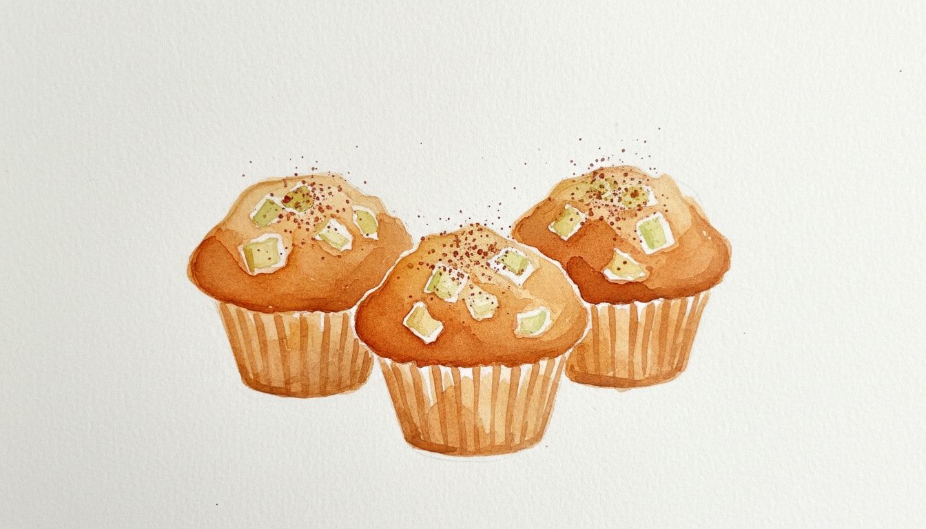 Simple Apple Cinnamon Oat Muffins