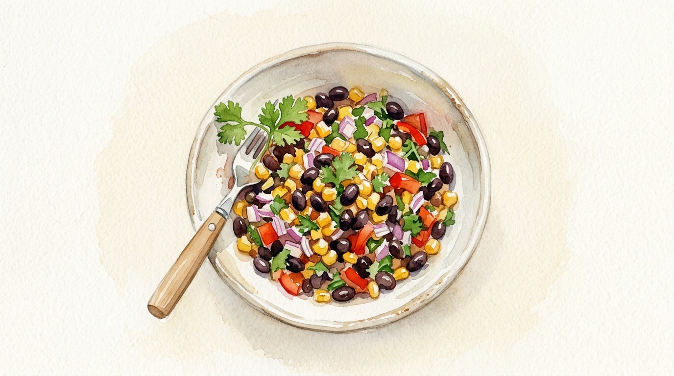 Simple Black Bean and Corn Salsa