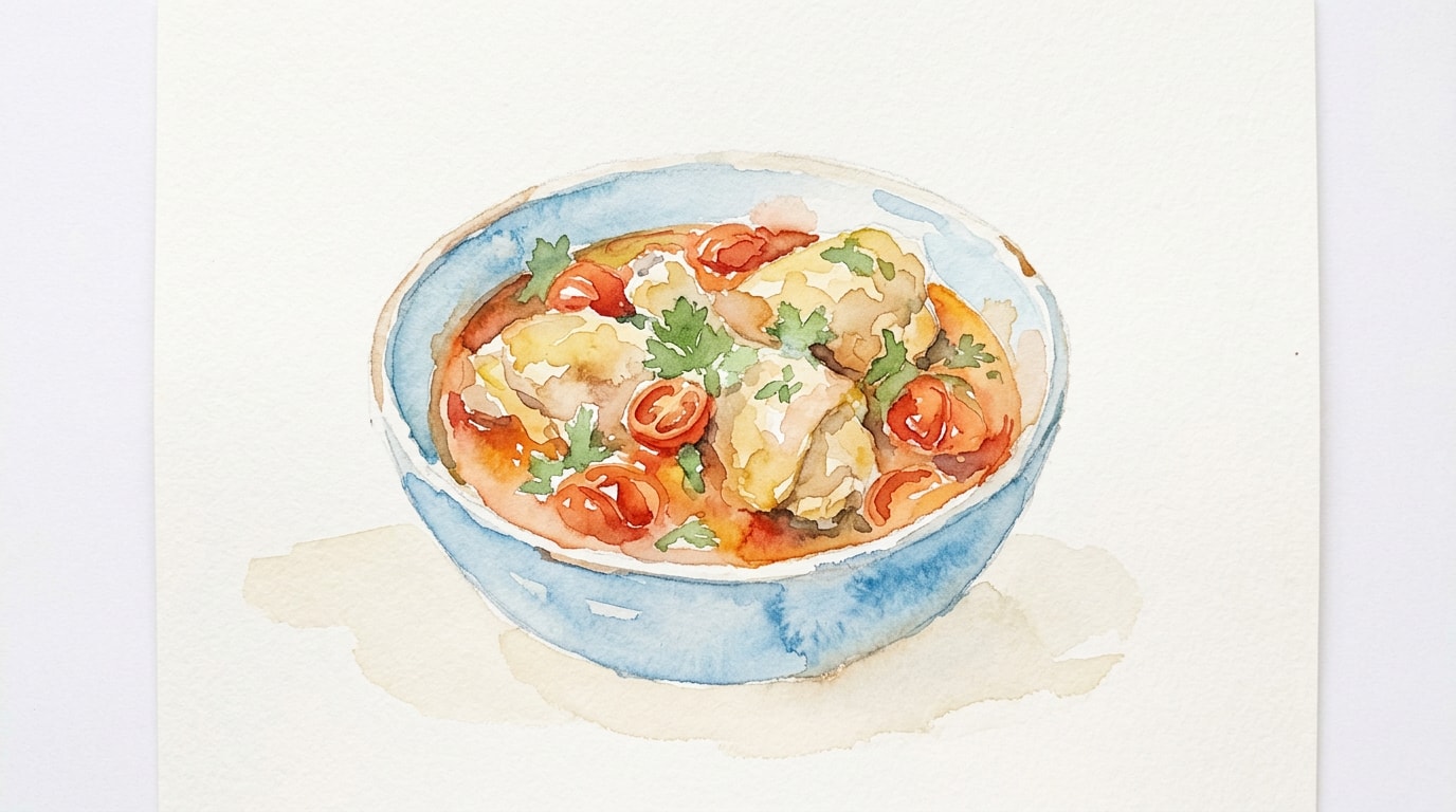 Simple Coriander And Tomato Chicken
