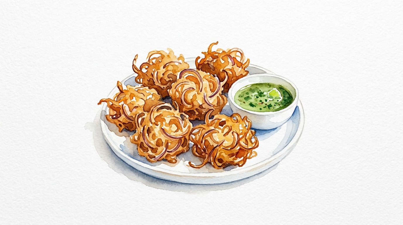 Simple Crispy Onion Bhaji