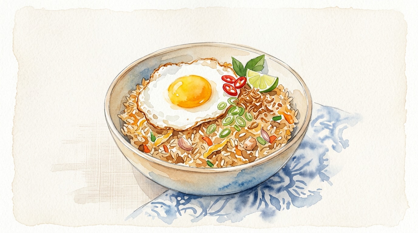 Simple Indonesian Nasi Goreng