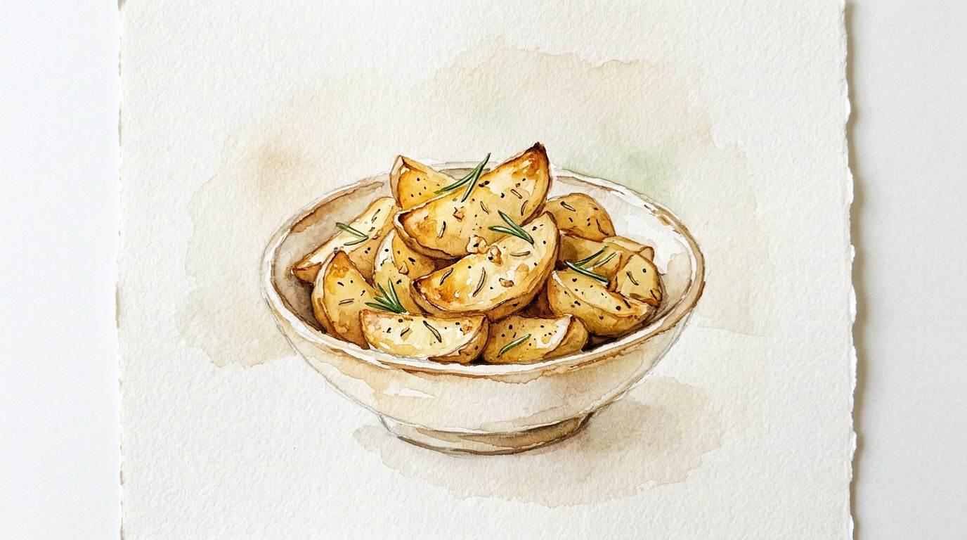 Simple Rosemary Garlic Roasted Potatoes